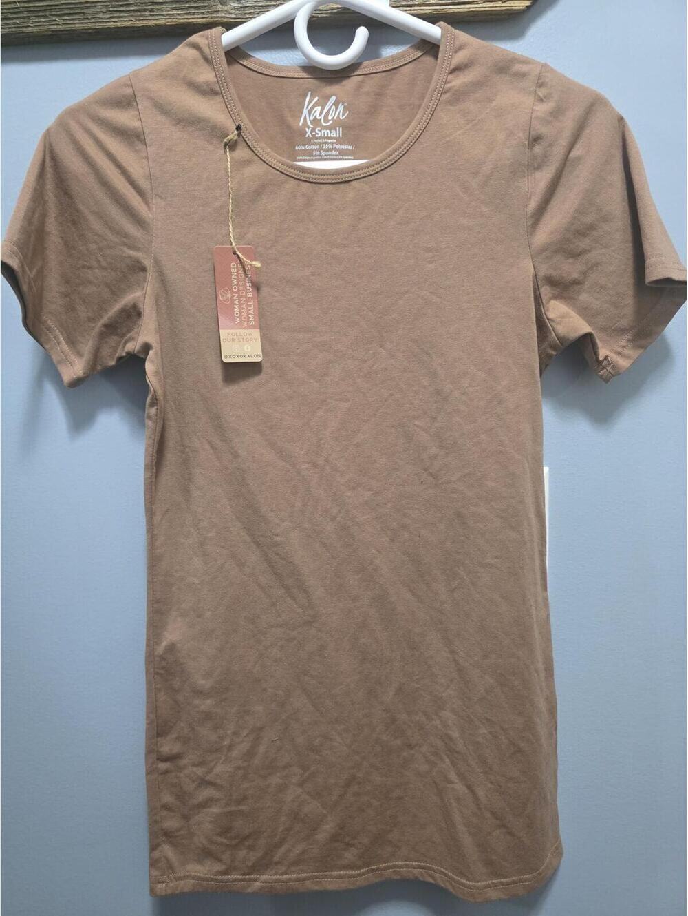 Kalon XSmall Womens Brown T-Shirt NWT